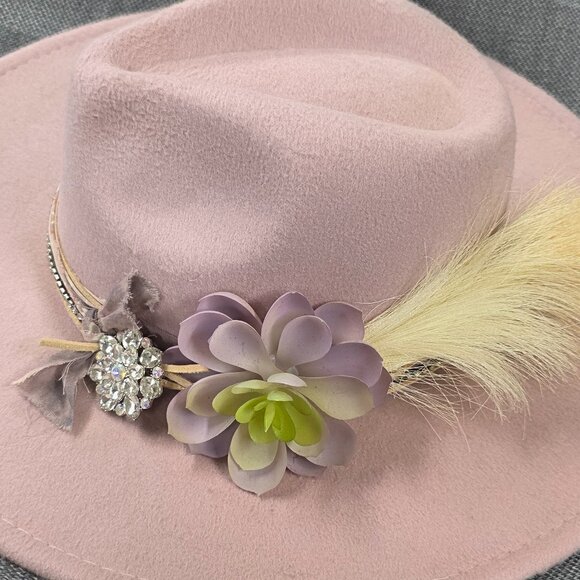 One-of-a-Kind Western Cowgirl Hat – Handmade & Adjustable main image 6